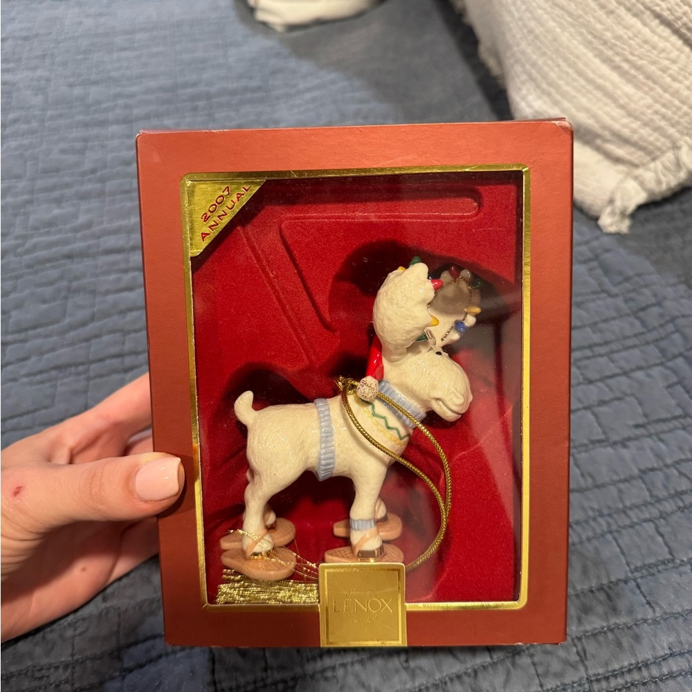 Lenox collectible 2007 moose ornament NEW